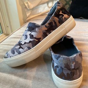 J/Slides Camo Slip On Sneakers